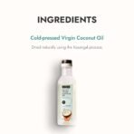 Kapiva Virgin Cold-Pressed Coconut Oil 250ml | 100% Pure, Unrefined, Organic & Edible | For Cooking, Skin & Baby Care, Oil Pulling | Coconut Oil For Hair | Keto Friendly - Fast Shipping to USA & Canada - Image 3