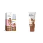 Just Herbs Ayurvedic Pomegrante Alcohol Free Facial Toner & Just Herbs Coffee Body Scrub Walnut Exfoliating Detan Face & Body Scrub for Blackheads Combo - Fast Shipping to USA & Canada - Image 2