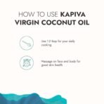 Kapiva Virgin Cold-Pressed Coconut Oil 250ml | 100% Pure, Unrefined, Organic & Edible | For Cooking, Skin & Baby Care, Oil Pulling | Coconut Oil For Hair | Keto Friendly - Fast Shipping to USA & Canada - Image 7