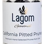 Lagom Gourmet California Pitted Prunes 500g | Dried Plums | No Added Sugar | Gluten Free | Vegan | Plant Based | Non GMO | Prunes Dry Fruit - Fast Shipping to USA & Canada