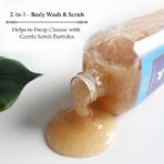 Blue Nectar Exfoliating Body Wash & Scrub for Rough & Bumpy Skin | Madagascar Vanilla Tan Removal Body Scrub for Women & Men (10 herbs, 250ml) - Fast Shipping to USA & Canada - Image 4