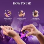 Just Herbs Amethyst Aura Attar Roll On Perfume | Premium Ittar Gifts | 18+ Hour Long Lasting Fragrance with Floral Moss, Musk Sandalwood for Men and Women 10ml - Fast Shipping to USA & Canada - Image 6