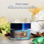 Blue Nectar Coconut Face Cream with SPF 30 Sunscreen for Women | Plant Based Oil Free Moisturizer for Face with Vitamin E | Brightening Sunscreen for Oily, Dry & Sensitive Skin (16 Herbs, 50g) - Fast Shipping to USA & Canada - Image 3