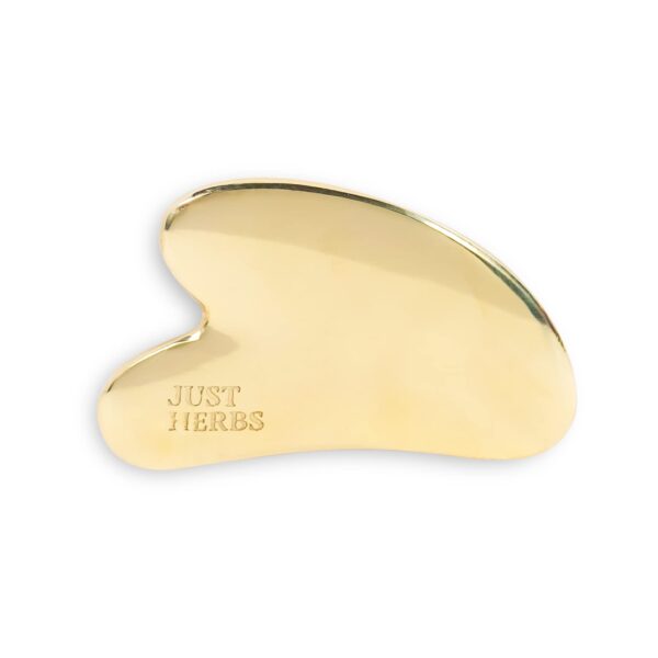 Just Herbs Kansa Gua Sha Face Massage Tool for Glowing Skin | Helps Reduce Stress & Undereye Puffiness | For Men & Women - 144 g - Fast Shipping to USA & Canada