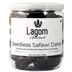 Lagom Gourmet Seedless Safawi Dates 200G,Saudi Arabia Dates,All Natural,No Preservatives,No Added Sugar,Gluten Free,Vegan,Plant Based,Non Gmo,Dates Dry Fruits,Khajur,Khajoor,Khejur