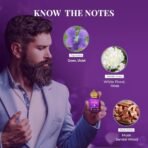 Just Herbs Amethyst Aura Attar Roll On Perfume | Premium Ittar Gifts | 18+ Hour Long Lasting Fragrance with Floral Moss, Musk Sandalwood for Men and Women 10ml - Fast Shipping to USA & Canada - Image 5