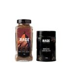 RAGE COFFEE Combo - Flavoured Instant Coffee With Drinking Chocolate Powder Mix Bottle | Dark Chocolate Flavoured Coffee | 100 Gms Each | Chocolate, Hot Or Cold Coffee - Fast Shipping to USA & Canada - Image 2
