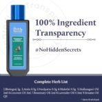 Blue Nectar Rosemary Oil for Hair Growth with Bhringraj Oil for Hair | Natural Alternate for Redensyl | Non- Sticky Ayurvedic Hair Oil with Amla Hair Oil (9 Herbs,200ml) - Fast Shipping to USA & Canada - Image 7