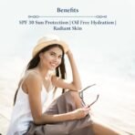 Blue Nectar Coconut Face Cream with SPF 30 Sunscreen for Women | Plant Based Oil Free Moisturizer for Face with Vitamin E | Brightening Sunscreen for Oily, Dry & Sensitive Skin (16 Herbs, 50g) - Fast Shipping to USA & Canada - Image 4