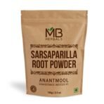MB Herbals Sarsaparilla Root Powder 100gram Anantmool Nannari Dry Root Powder Red Sariva - Image 2
