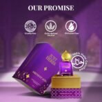 Just Herbs Amethyst Aura Attar Roll On Perfume | Premium Ittar Gifts | 18+ Hour Long Lasting Fragrance with Floral Moss, Musk Sandalwood for Men and Women 10ml - Fast Shipping to USA & Canada - Image 7
