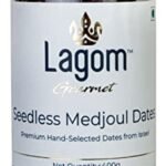 Lagom Gourmet Seedless Medjool Dates 400g | All Natural | No Preservatives | No Added Sugar | Gluten Free | Vegan | Plant Based | Non GMO | Dates Dry Fruits | Khajur | Khajoor | Khejur | Medjoul Dates - Fast Shipping to USA & Canada