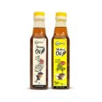 Nutriorg Organic Mustard & Sesame Oil ( Pack of 2* 500 ml) | Cold Pressed | Wooden Pressed | Essential Cooking Purpose | Unrefined | Natural Filtration for Nutrients Retention | Hair & Skin Care - Fast Shipping to USA & Canada - Image 2