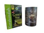 KORAKUNDAH Organic Green Tea 250 g | CHAMRAJ Masala Leaf Tea 100 g | Pack of 2 | Total 350g | India's Finest Chamraj Nilgiri Tea - Fast Shipping to USA & Canada - Image 2