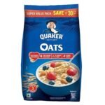 Quaker Oats 2kg | Rolled Oats | 100% Natural Wholegrain | Nutritious Breakfast Cereals | Porridge | Easy to Cook - Fast Shipping to USA & Canada