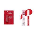 Just Herbs Tinted Lip Balm for Men and Women with SPF 20+ for Dark Lips to Lighten 4 g (Cherry) & Just Herbs Liquid Sindoor Long Lasting Quick Dry 5g (Ruby Red) Combo - Fast Shipping to USA & Canada - Image 2