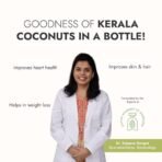 Kapiva Virgin Cold-Pressed Coconut Oil 250ml | 100% Pure, Unrefined, Organic & Edible | For Cooking, Skin & Baby Care, Oil Pulling | Coconut Oil For Hair | Keto Friendly - Fast Shipping to USA & Canada - Image 4