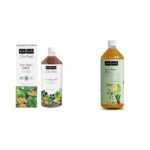 Kapiva Dia Free Juice, 1L Clinically Proven Diabetes Care Amla, Karela, Jamun, Guduchi & 7 More & Kapiva Liver Care Juice Anti-oxidant Rich Supplement With 5 Ayurvedic Herbs to Benefit Liver (1L) - Fast Shipping to USA & Canada