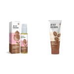 Just Herbs Ayurvedic Pomegrante Alcohol Free Facial Toner & Just Herbs Coffee Body Scrub Walnut Exfoliating Detan Face & Body Scrub for Blackheads Combo - Fast Shipping to USA & Canada