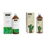 Kapiva Get Slim Juice | Healthy Weight Management Through 12 Ayurvedic Herbs(1L) & Aloe Vera + Amla Juice | Cold-pressed Juice For Glowing Skin | Helps With Acne And Metabolism (1L) Combo - Fast Shipping to USA & Canada