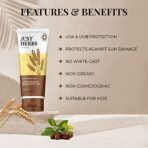 Just Herbs SPF 35+ Nosun Sunscreen Gel with Jojoba & Wheatgerm, Easy to Absorb Lightweight Formula with Broad Spectrum PA 35++++ | for Sun Damaged & All Skin Type for Men & Women - Fast Shipping to USA & Canada - Image 5