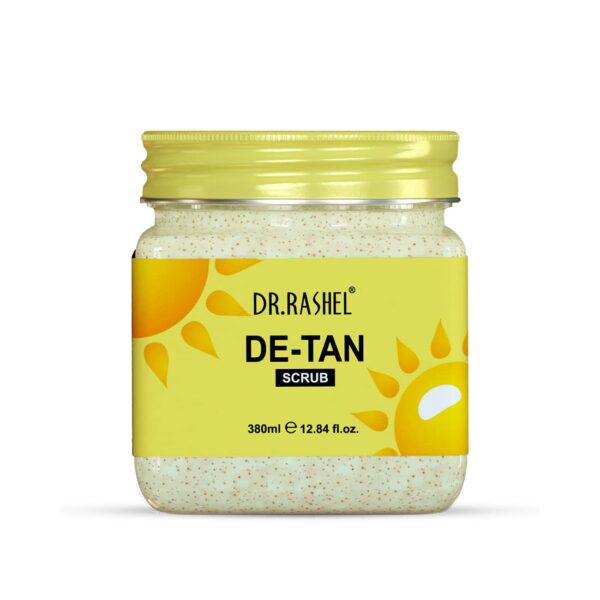 DR.RASHEL De-Tan Scrub For Face & Body (380 Ml) | Revitalizing Tan Removal Scrub | Cleanser Scrub For Deep Exfoliation | Dead Skin Remover Scrub | Blackhead Remover Scrub | Skin Brightening Lightening - Fast Shipping to USA & Canada