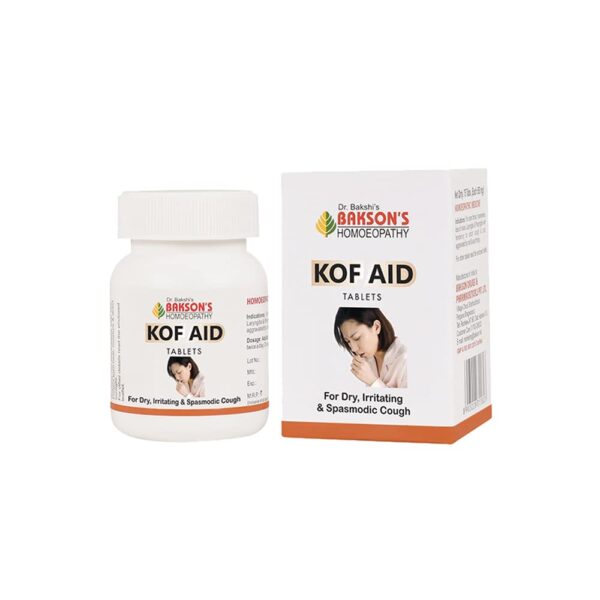 Dr. Bakshi's BAKSON'S HOMOEOPATHY KOF AID TABLETS -75TABS - Fast Shipping to USA