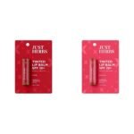 Just Herbs Tinted Lip Balm for Men and Women with SPF 20+ for Dark Lips to Lighten 4 g (Cherry) & Tinted Lip Balm for Men and Women with SPF 20+ for Dark Lips to Lighten 4 g (Beetroot) Combo - Fast Shipping to USA & Canada