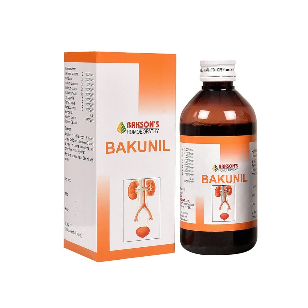 Version 1.0.0 Dr. Bakshi's BAKSON'S HOMOEOPATHY Bakunil Syrup (200ml) - Image 1
