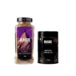 Rage Coffee Combo - Instant Coffee And Hot Chocolate Drink Powder Mix | Original Coffee Blend | Make Great Coffee Mocha | 100 gms Each | Made In India - Fast Shipping to USA & Canada