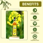 Nutriorg Organic Mustard & Sesame Oil ( Pack of 2* 500 ml) | Cold Pressed | Wooden Pressed | Essential Cooking Purpose | Unrefined | Natural Filtration for Nutrients Retention | Hair & Skin Care - Fast Shipping to USA & Canada - Image 6