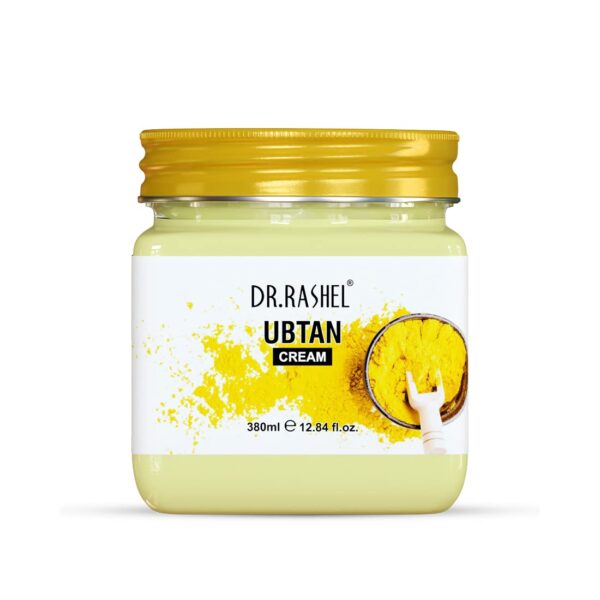 DR.RASHEL Ubtan Face And Body Cream For Women and Men (380 Ml) | All Skin Types |Soft and Healthy Skin | Repairing & Nourishment | Deep Hydration & Moisturization | 100% Vegan | Paraben Free - Fast Shipping to USA & Canada
