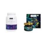 Kapiva Him Foods Plant Protein - Chocolate 26g Protein Per Scoop Post-workout Recovery Protein Shake Isolate Protein (1kg) & Kapiva Shilajit Gold Resin - 20g Contains 24 Carat Gold 100% Ayurvedic - Fast Shipping to USA