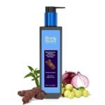 Blue Nectar Anti Dandruff and Healthy Scalp Hair Cleanser Shampoo with Bhringraj, Shikakai, Suitable for Colored Hair, Dry Frizzy Hair | Plant Based Alternate to Salicyclic Acid (10 Herbs, 200 ml) - Fast Shipping to USA & Canada