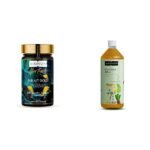 Kapiva Shilajit Gold 60 Capsules Contains 24 Carat Gold Boosts Stamina In 4 Weeks & Kapiva Liver Care Juice Anti-oxidant Rich Supplement With 5 Ayurvedic Herbs to Benefit Liver Health (1L) - Fast Shipping to USA & Canada