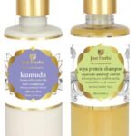 Just Herbs Kumuda Indian White Waterlily Conditioner, 200Ml And Dandruff Control Ayurvedic Soya Protein Shampoo, All, Count 2 - Fast Shipping to USA & Canada