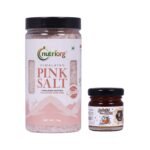 Nutriorg Himalayan Pink Salt 1kg (Get Certified Organic Honey - 50g Free) | 100% Natural & Unrefined | Rich in 80+ Minerals | Low Sodium | Sendha Namak for Healthy Cooking | No Additives | Pure Crystal Form - Fast Shipping to USA & Canada