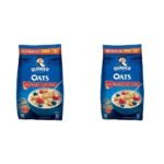 Quaker Oats 2Kg | Rolled Oats | 100% Natural Wholegrain | Nutritious Breakfast Cereals | Porridge | Easy To Cook & Oats, 1.5Kg - Honey - Fast Shipping to USA & Canada