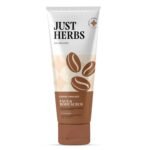Just Herbs Coffee Body Scrub Walnut Exfoliating Detan Face & Body Scrub for Blackheads, Whiteheads, Removes Tanning & Glowing Skin - For Men & Women 100 Ml - Fast Shipping to USA & Canada