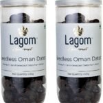 Lagom Gourmet Seedless Omani Dates 800g | All Natural | No Preservatives | No Added Sugar | Gluten Free | Vegan | Plant Based | Non GMO | Dates Dry Fruits | Khajur | Khajoor | Khejur - Fast Shipping to USA & Canada