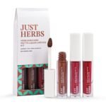 Just Herbs Ayurvedic Liquid Lipstick Kit Set of 3 with Long Lasting, Hydrating & Lightweight Lip Colour, Full Size - Paraben & Silicon Free - 6 ml (Day+ Office Look) - Fast Shipping to USA & Canada