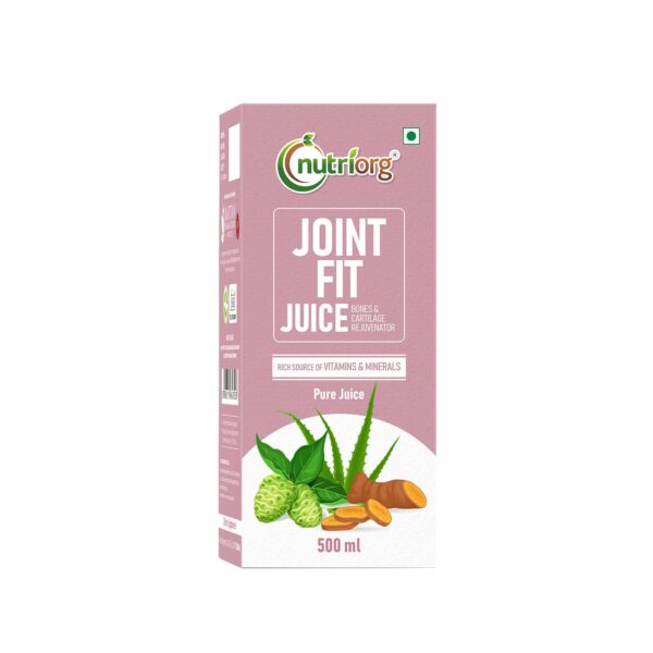 Nutriorg Joint Fit Juice 500ml | Natural Joint Pain Relief with 16 Ayurvedic Herbs | Reduces Swelling, Improves Flexibility & Muscle Strength | For Men & Women - Fast Shipping to USA & Canada