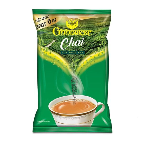 GOODRICKE CTC Dust Tea - 250 gm | 100% Organic & Natural Loose Leaves Chai | Richer Taste & Kadak Flavour | Sweet Lasting Aftertaste - Fast Shipping to USA & Canada