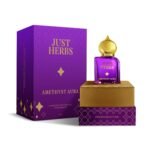 Just Herbs Amethyst Aura Attar Roll On Perfume | Premium Ittar Gifts | 18+ Hour Long Lasting Fragrance with Floral Moss, Musk Sandalwood for Men and Women 10ml - Fast Shipping to USA & Canada