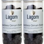 Lagom Gourmet Seedless Omani Dates 1 kg | All Natural | No Preservatives | No Added Sugar | Gluten Free | Vegan | Plant Based | Non GMO | Dates Dry Fruits | Khajur | Khajoor | Khejur - Fast Shipping to USA & Canada