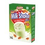 Chaman Pista, Elaichi Flavour Milk Shake Mix Powder with Badam Bits 200 Gram (Pack of 2) - Fast Shipping to USA & Canada