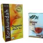 KORAKUNDAH Organic Black Tea 250 g|CHAMRAJ Ginger Tea 25 Dip Bags |Pack of 2|Total 300g|India's Finest Chamraj Nilgiri Tea - Fast Shipping to USA & Canada