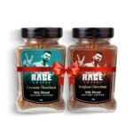 RAGE COFFEE Silk Blend Instant Coffee|Belgian Chocolate & Creamy Hazelnut Silk Blend Flavoured Coffee 60 Gms Each|100% Pure Instant Coffee|Premium, Bold & Smooth|Pack Of 2 - Powder, Bottle - Fast Shipping to USA & Canada