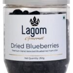 Lagom Gourmet Dried Blueberry 250g | Gluten Free | Vegan | Plant Based | Non GMO | Blueberry Dry Fruit - Fast Shipping to USA & Canada