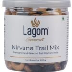 Lagom Gourmet Nirvana Trail Mix 200g | Premium Dry Fruit Mix | Lightly Salted | Dry Roasted | No Preservatives | No Added Sugar | Gluten Free | Vegan | Plant based | Non-GMO | Premium Nut Mix - Fast Shipping to USA & Canada